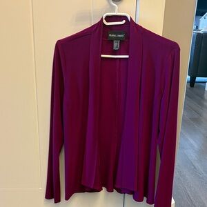 Frank Lyman Design Magenta cardigan made in Canada